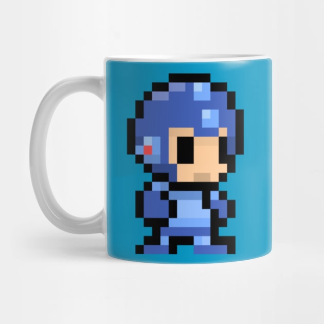 pixelated mega man by sweendle